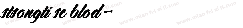 stsongti sc blod字体转换